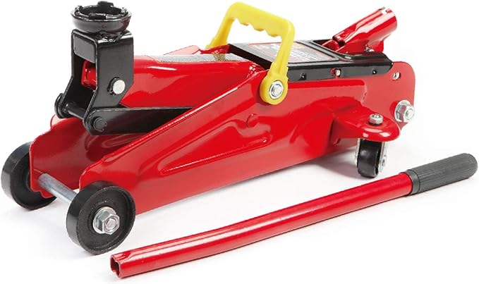 BIG RED 2 Ton Hydraulic Floor Jack, Low Profile Trolley Service Jack with 5.2"-13.3" Lifting Range, Heavy Duty Steel Car Jack for Sport Vehicle, Cars, Red
