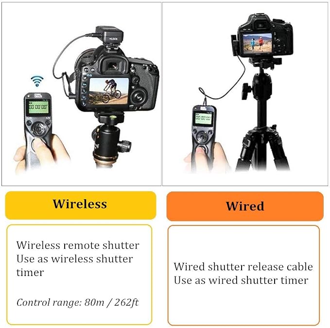 Pixel Wireless Shutter Release Timer Remote Control TW283-90 Compatible