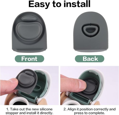 Joshey Rubber Seal Replacement Stoppers - 4 Pack Compatible with Owala Freesip Bottles | Multi-Color Silicone Gaskets