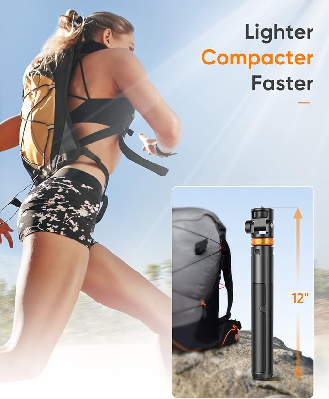 EUCOS 62" Phone Tripod, Tripod for iPhone & Selfie Stick