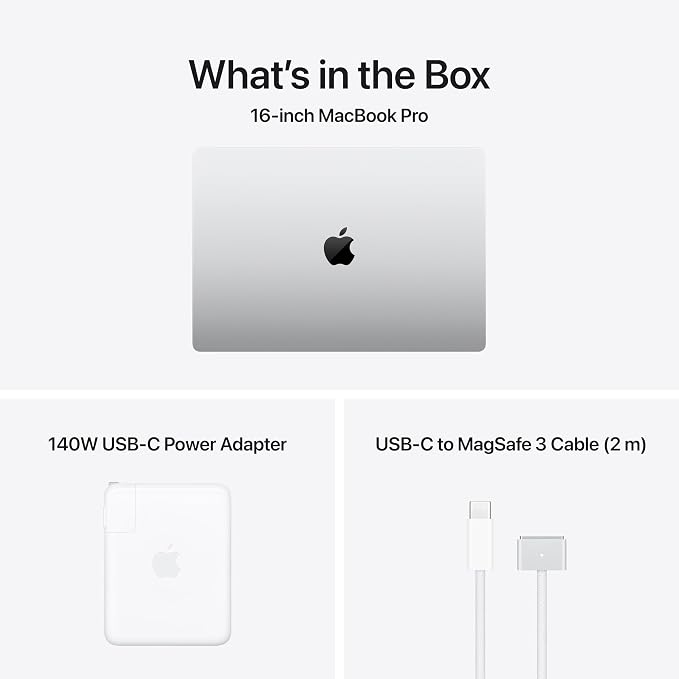 Apple 2026 MacBook Pro Laptop with Apple M5 Pro chip with 18-core CPU and 20-core GPU: Built for AI, 16.2-inch Display, 24GB Unified Memory, 1TB SSD, Wi-Fi 7; Silver with AppleCare+ (3 years)