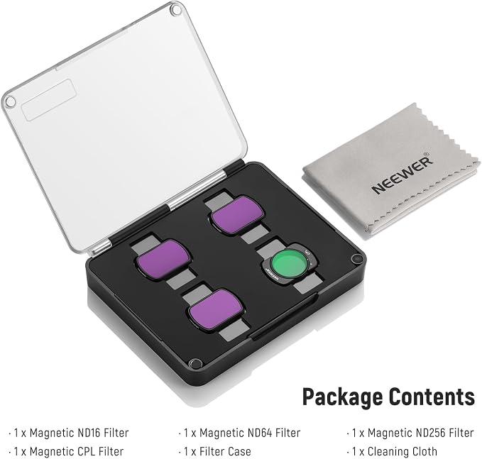 NEEWER HD CPL ND16 ND64 ND256 Filter Kit Compatible