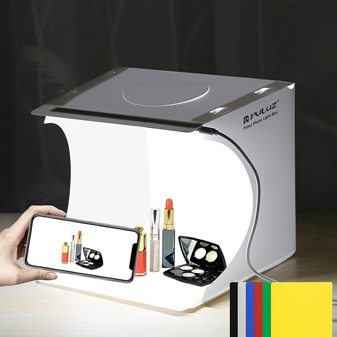 Mini Photo Studio Light Box, PULUZ Portable Folding Photography Lighting Tent