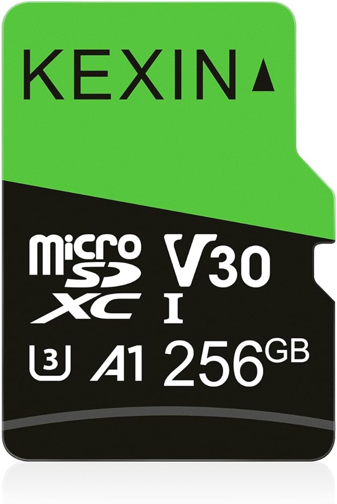 KEXIN 256GB Micro SD Card with SD Adapter microSDXC Memory Card UHS-I A1 V30 U3