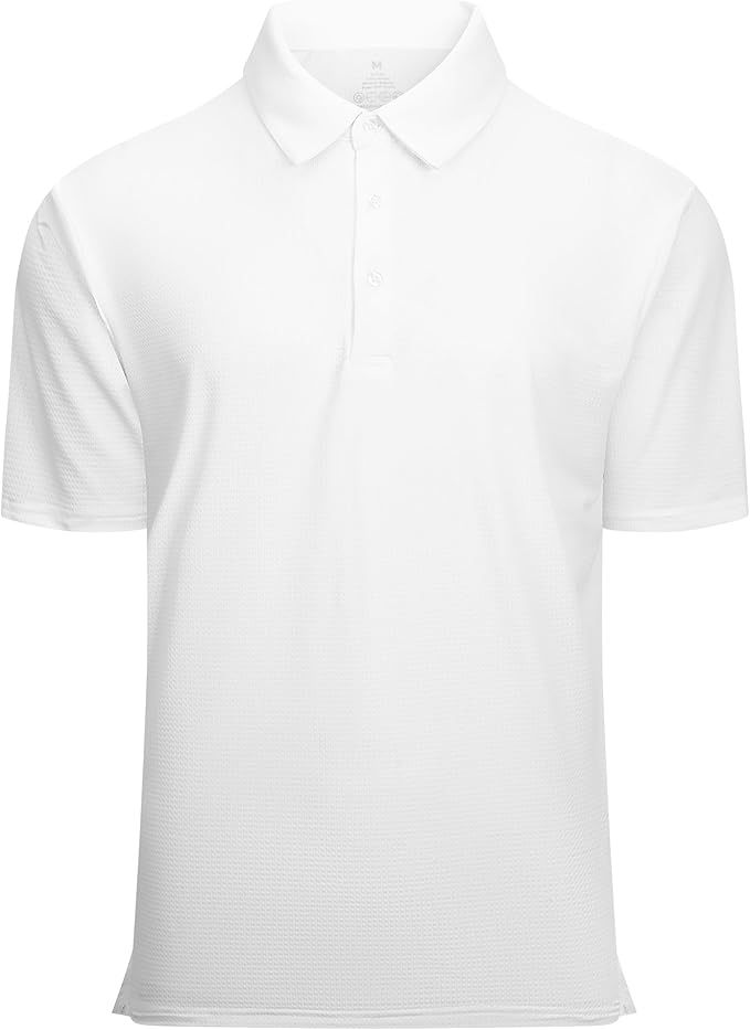 Alex Vando Mens Golf Shirt Moisture Wicking Quick-Dry Short Sleeve Casual Polo Shirts for Men