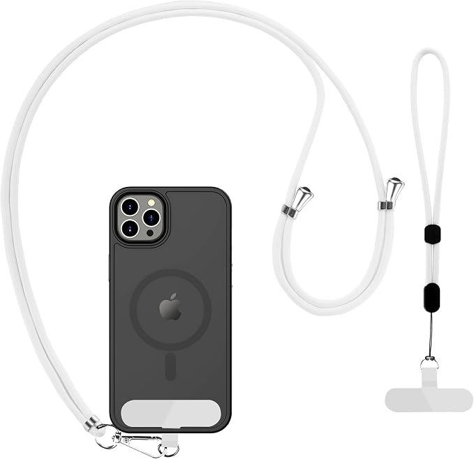 CACOE Phone Lanyard 2 Pcs-1 Pcs Adjustable Neck Strap, 2 Pads, Universal
