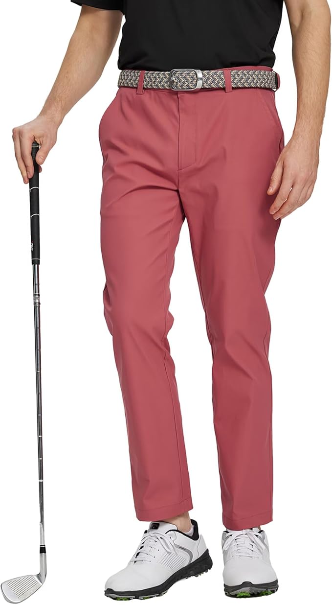 M MAELREG Golf Pants Men Quick Dry - 30"/32"/34" Stretch Lightweight 5 Pockets Water-Resistant Casual Mens Dress Pants