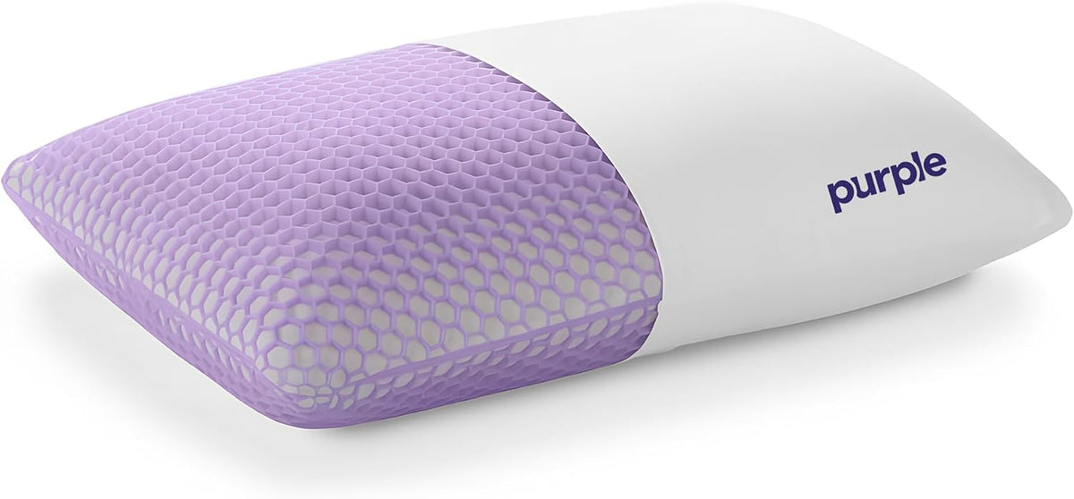 Purple Harmony Pillow - Medium Loft, King Size - Cooling Gel Neck Pillow