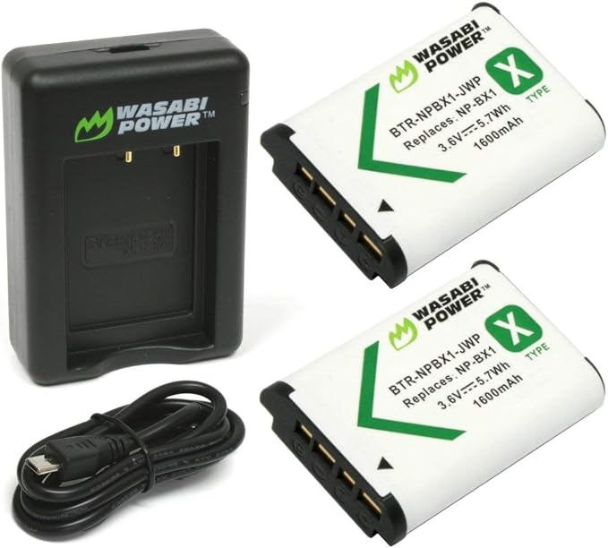 Wasabi Power NP-BX1 Battery and Dual USB Charger