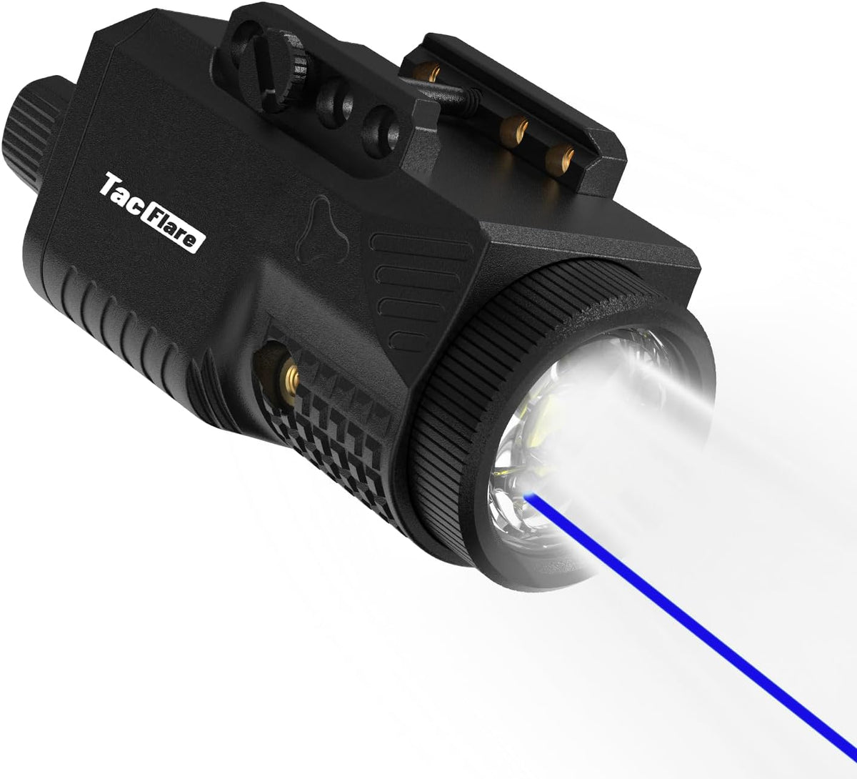 Skiennix Laser Light Combo - 1200 Lumens Tactical Blue Laser Flashlight for Pistol Picatinny Rail | USB-C Rechargeable