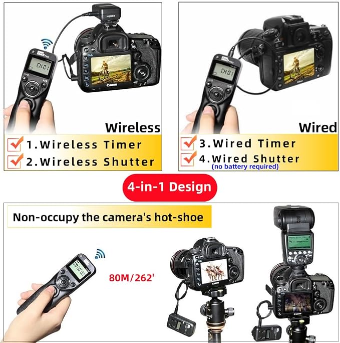 Pixel Timer Shutter Release Remote Control TW283-DC2 Remote Release