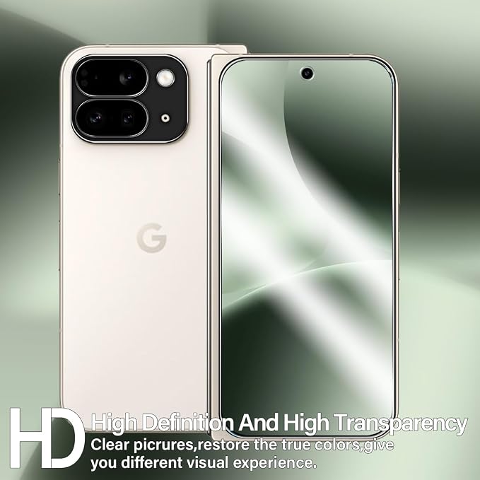 BIGFACE for Pixel 10 Pro Fold Tempered Glass Screen Protector + Camera Lens