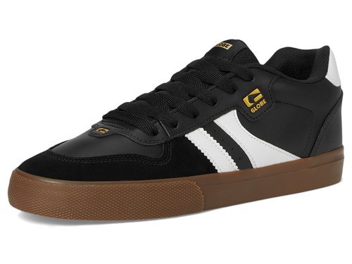 Globe Men's Encore-2 Skate Shoe, Black/White/Tobacco, 7