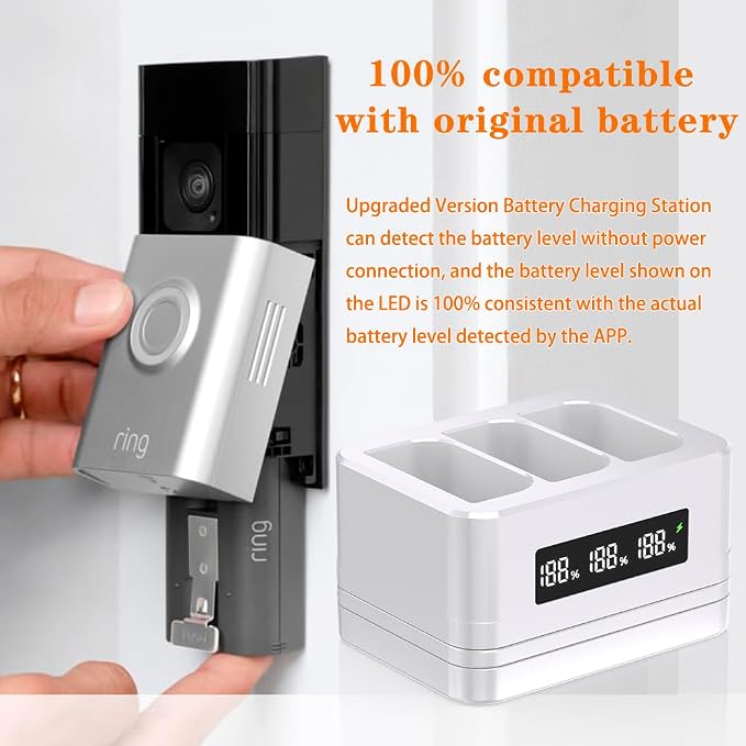 Upgraded, 3 Pack 3.65V 6040mAh Replacement Battery