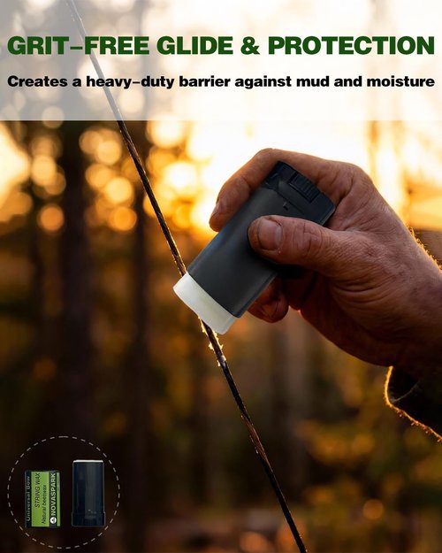NOVASPARK Bow String Wax - Premium Beeswax Tube for Recurve & Compound Bows | Extends String Life, Waterproofs - 15 Grams