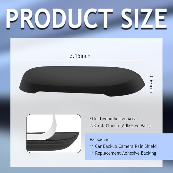 Car Rear View Camera Protection Cover, Wider Back Up Camera Rain Guard