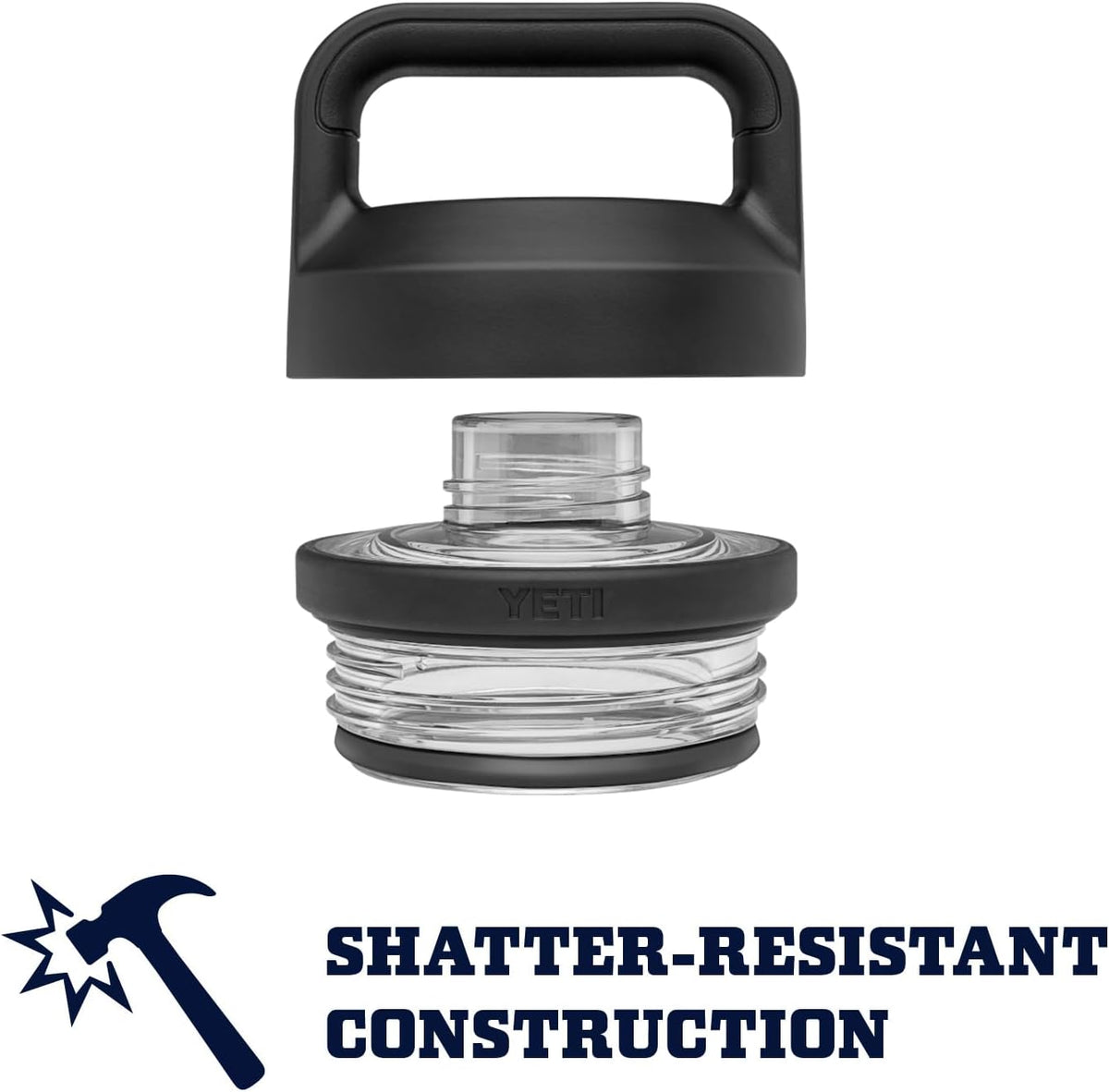 YETI Rambler 18 oz Bottle - Vacuum Insulated Stainless Steel with Chug Cap | Sleek Black Design