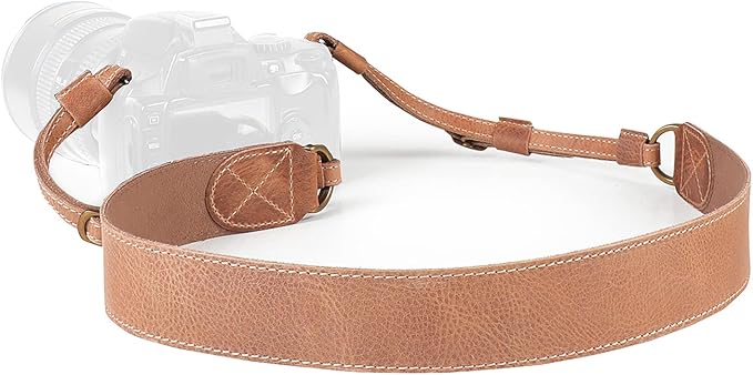 MegaGear SLR, DSLR Sierra Series Genuine Leather Camera Shoulder or Neck Strap