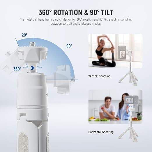 NEEWER Basics Mini Desk Selfie Stick Tripod Compatible