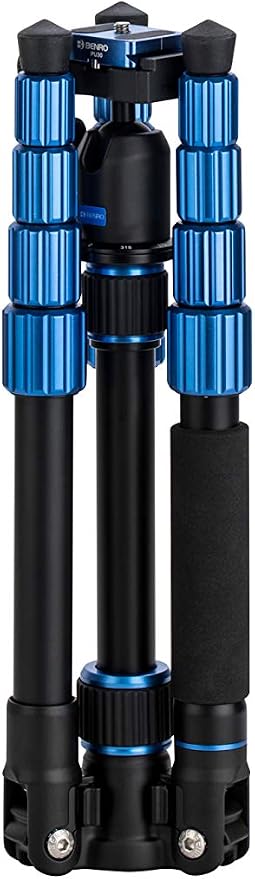 Benro Slim Travel Aluminum Tripod Kit – Lightweight 5-Section Tripod