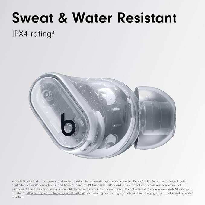 Beats Studio Buds + - Transparent with AppleCare+ (2 Years)