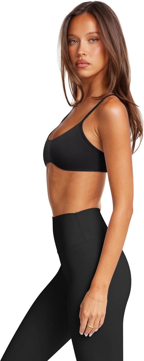 LASLULU Women's Y-Back Sports Bra - Padded Racerback for Yoga & Gym | Comfortable Athletic Top
