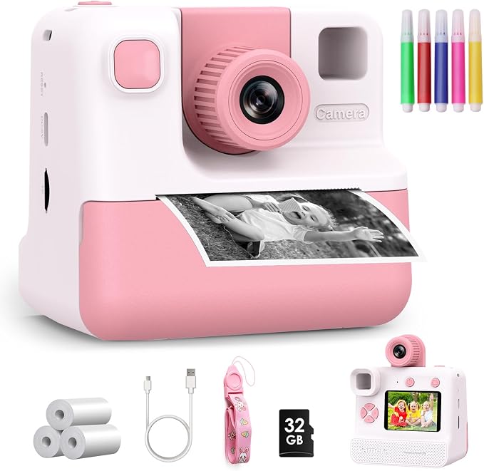 Kids Camera Instant Print, Christmas Birthday Gifts