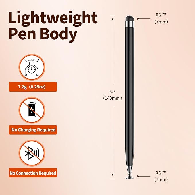 10PCS Stylus Pen for Touchscreen, Lightweight 2 in 1 Design | Stylus Pen for