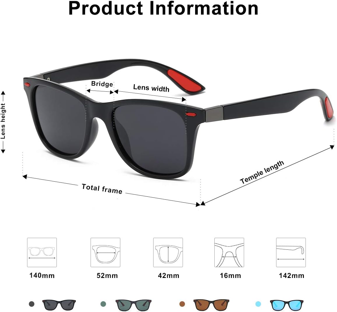 SOJOS Polarized Sports Sunglasses - Lightweight TR90 Design for Running, Cycling, Fishing, Golf | SJ2101
