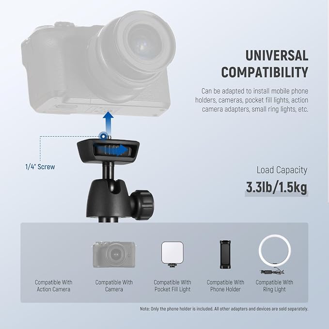 NEEWER Tripod for Cell Phone & Camera