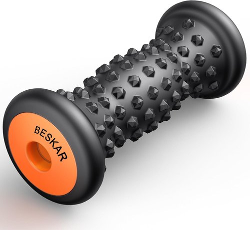 BESKAR Foot Massager - Deep Tissue Roller for Plantar Fasciitis Relief | Portable Reflexology Tool