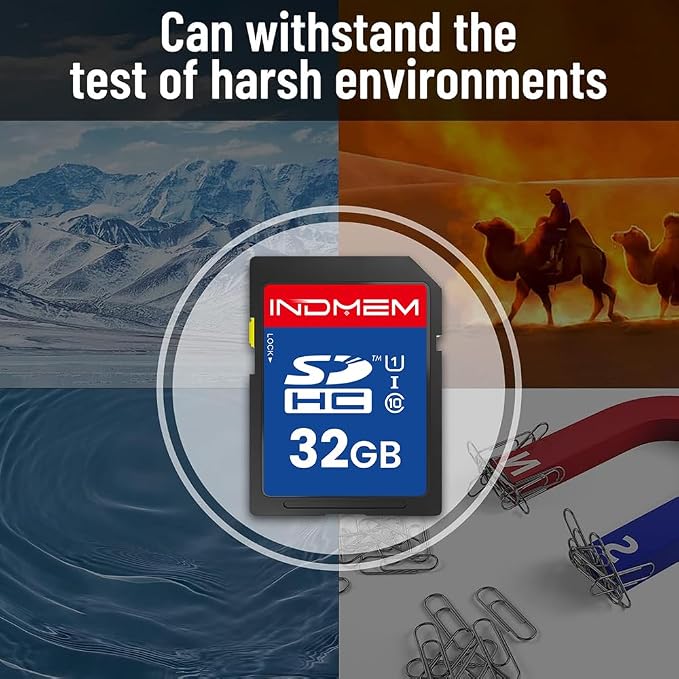 32GB SD Card SDHC Flash Memory Cards UHS-I U1 Class 10 High-Speed Full HD Video