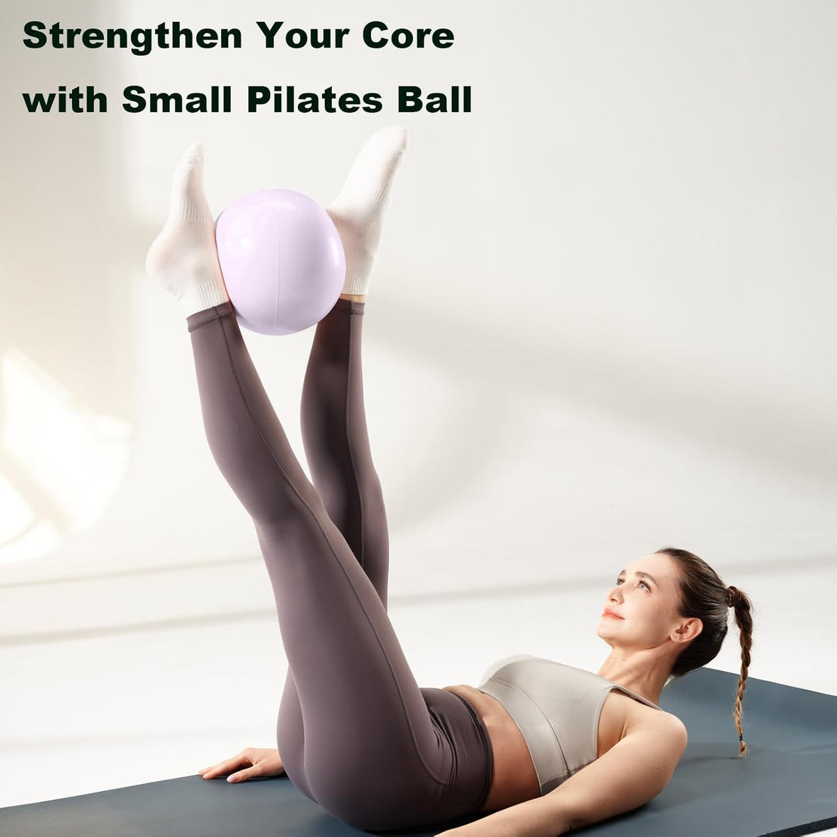 Skiennix Exercise Ball - 9 Inch Anti-Burst Pilates & Yoga Ball for Fitness & Therapy