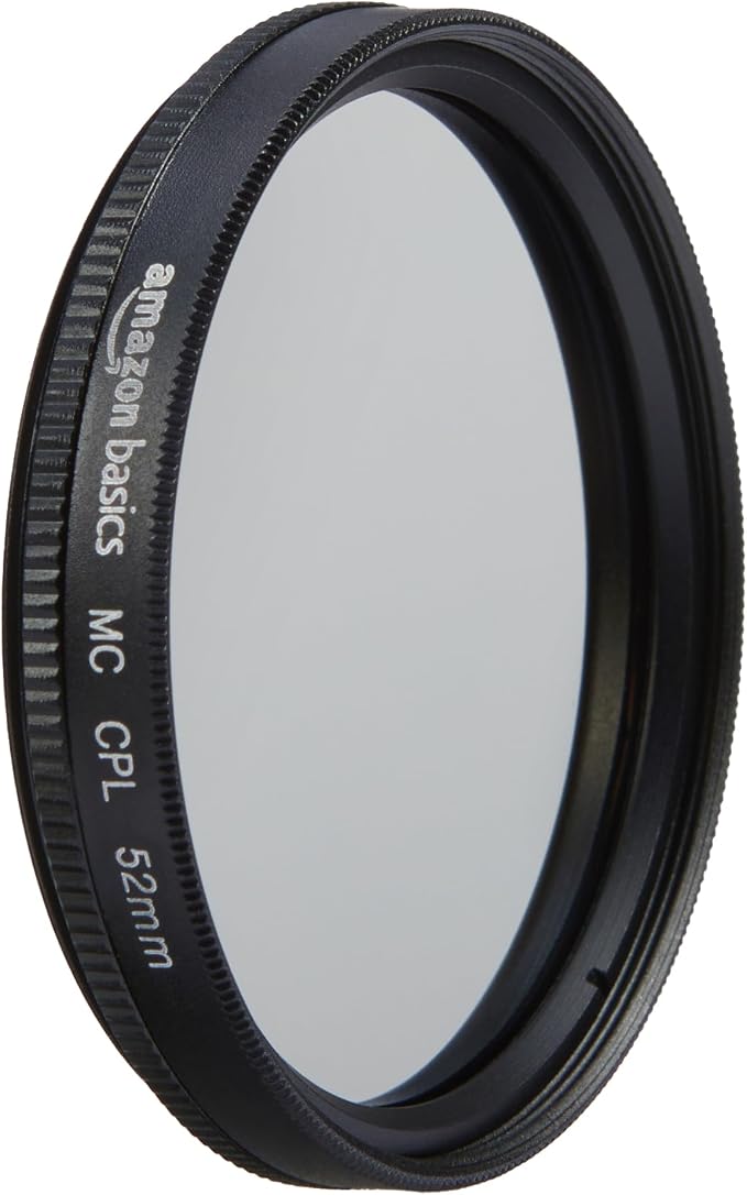 Amazon Basics Circular Polarizer Camera Lens Filter, 360° Rotatable Frame