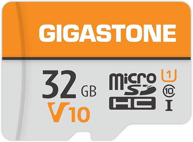 GIGASTONE 32GB Micro SD Card, V10 Video Recording, Surveillance, Security Camera