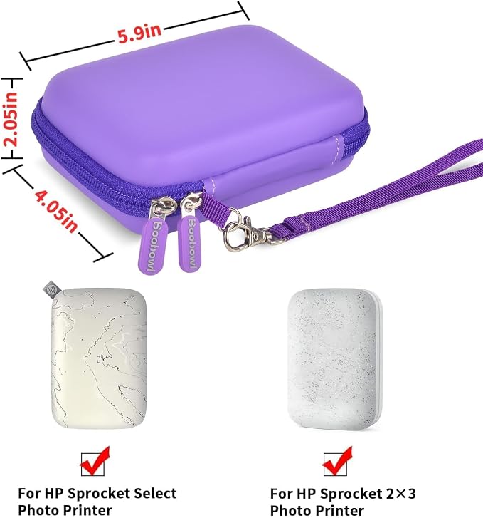 Boobowl Case for HP Sprocket Select Portable/ 2nd Edition Instant Photo Printer