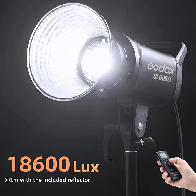 Godox SL60IID 70W LED Video Light, 18600Lux@1M 5600K LED Continuous Light