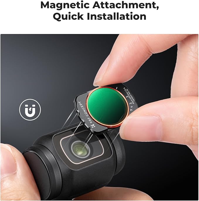 K&F CONCEPT Magnetic Variable Fader ND2-ND32 ND Filter and Black Diffusion 1/4