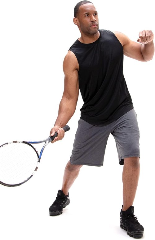 DEVOPS Men's Sleeveless Gym Tank Top - Relaxed-Fit Workout Loungewear for Ultimate Comfort