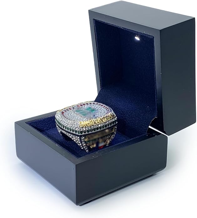 Wooden Lighting Display Box for Championship Ring – LED Illuminated, Available