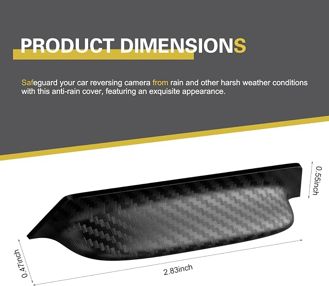 Car Rear View Camera Cover, Anti-rain Backup Camera Cover, 360 Degree Cars Rain