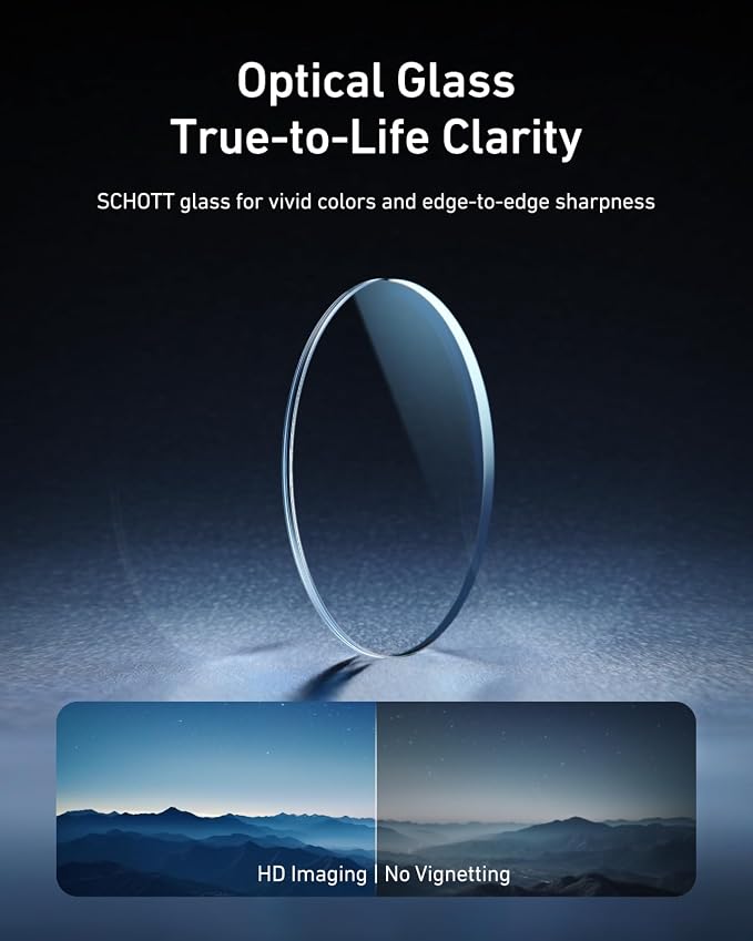 TELESIN CPL ND Filter Kit for DJI Osmo Action 6, 4 Pack CPL ND8 ND16 ND32
