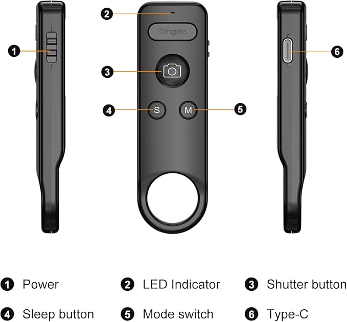 Camera Bluetooth Remote for Insta360 Wireless Remote Control Compatible