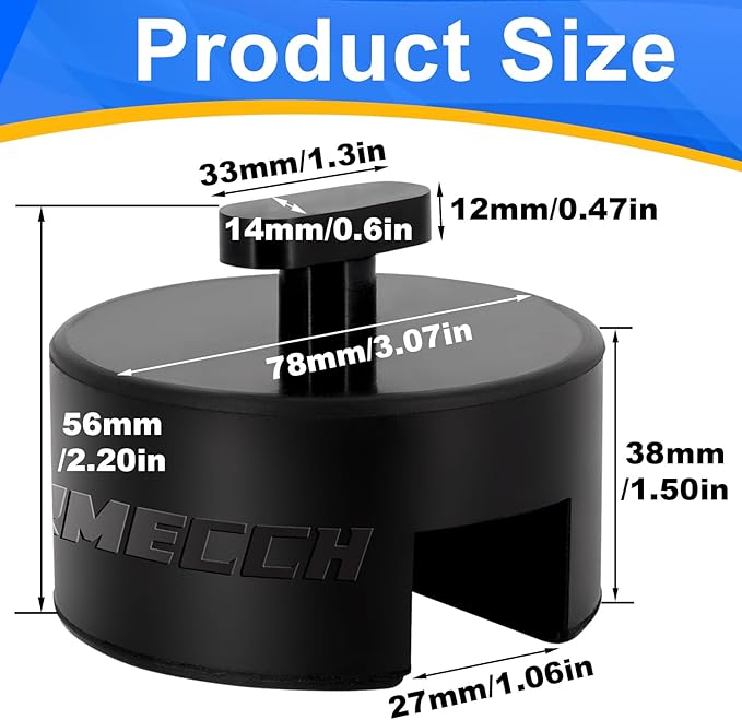 Jack Stand Pads for Corvette Cruiser C5 C6 C7 C8 GS Z Z51 Z06 Accessories, Jacking Pucks for Chevrolet Adapter, 2 Pack