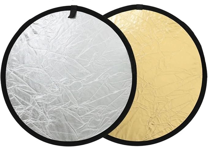2-in-1 Photo Reflector Fill Light Soft Light Collapsible Reflector 12" 30cm
