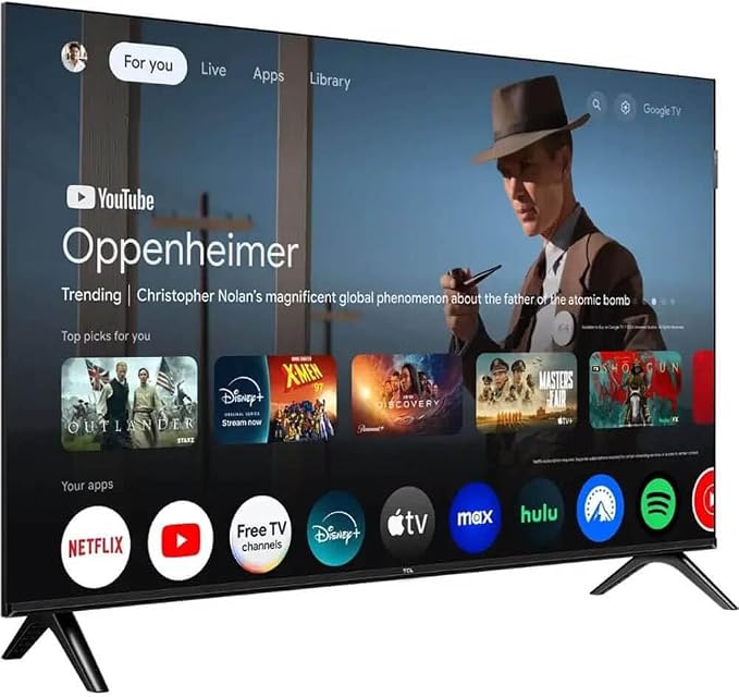 TCL 32Q3KKIT1 32 inch Q3K Series 1080P FHD QLED Smart TV Bundle HDR10, Google TV, Bluetooth Audio, Bezel-Le