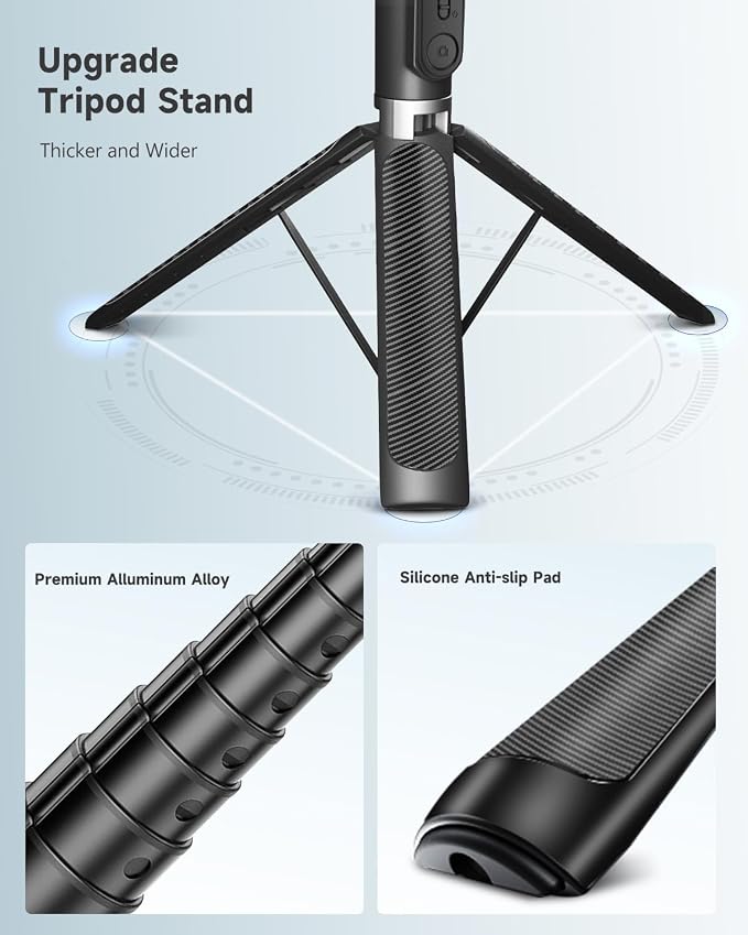 71” Phone Tripod & Selfie Stick, Portable All in One Extendable Cell Phone