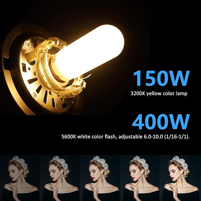 Godox 800W Professional Studio Flash Light Kit, 2-Light Godox SK400II Photo
