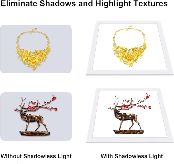 PULUZ 15''/38cm LED Photography Shadowless Light Panel 1200LM 6000K Three Color