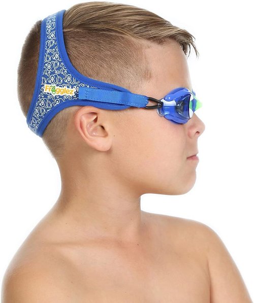 Frogglez Anti-Fog Swimming Goggles - Premium Pain-Free Strap for Kids Ages 3-10 | Comfortable Fit